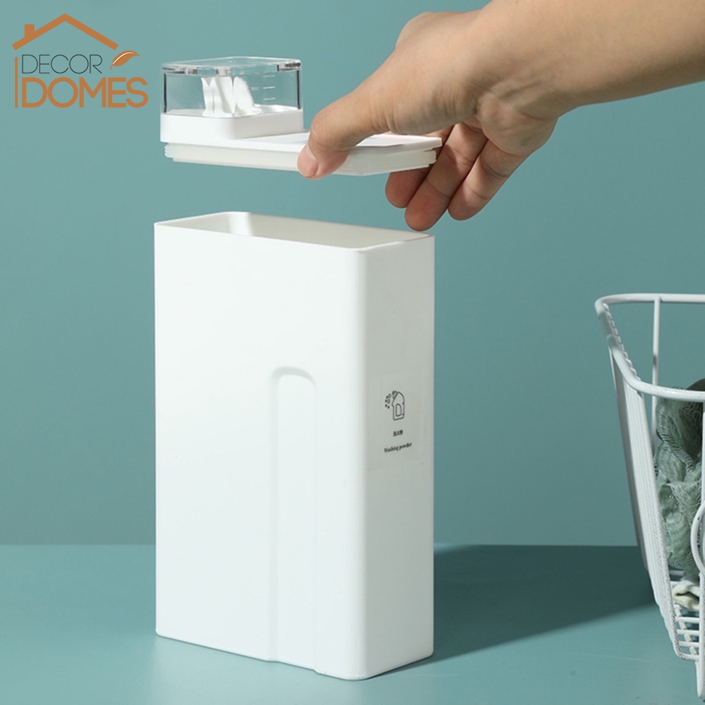 Bình rỗng đựng nước giặt, nước xả, bột giặt dung tích 1100ml có nắp đậy tặng kèm miếng dán phân loại