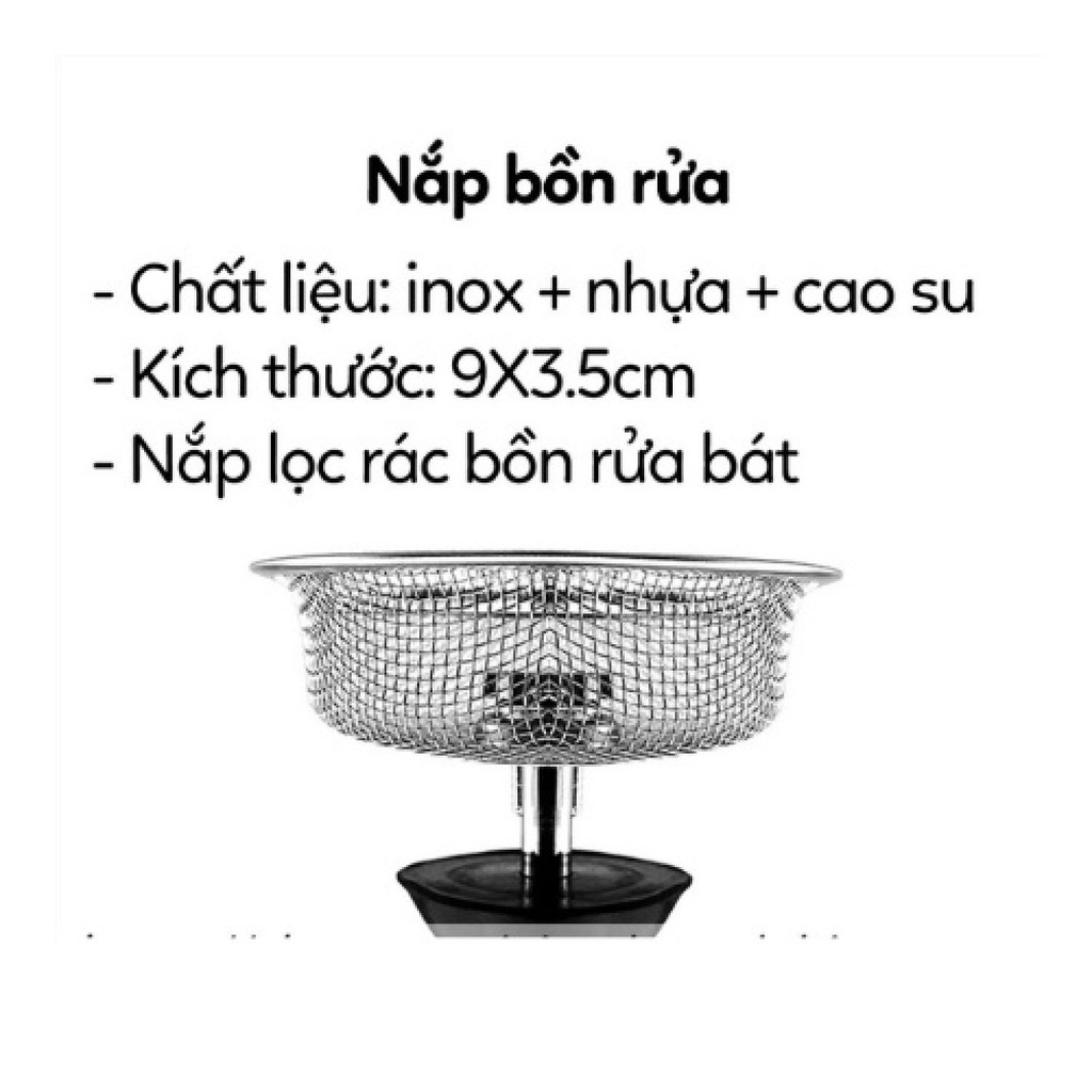 Dụng cụ lọc rác tránh tắc nghẽn bồn rửa bát bằng inox (LRI03)