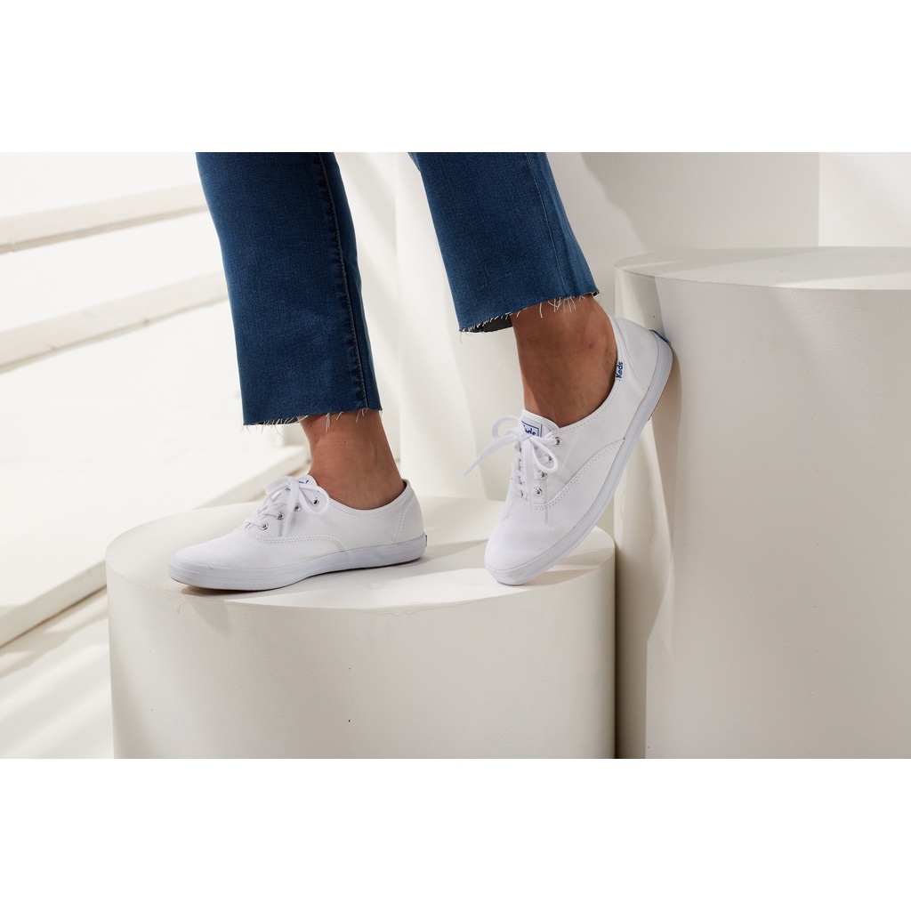 Giày Keds Nữ- Champion Canvas White- KD034000