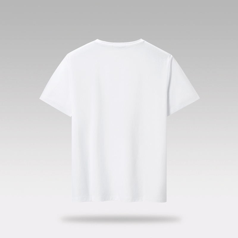 HLA - Áo thun nam ngắn tay mềm mịn thoáng mát cao cấp Casual soft solid color short-sleeved T-shirt