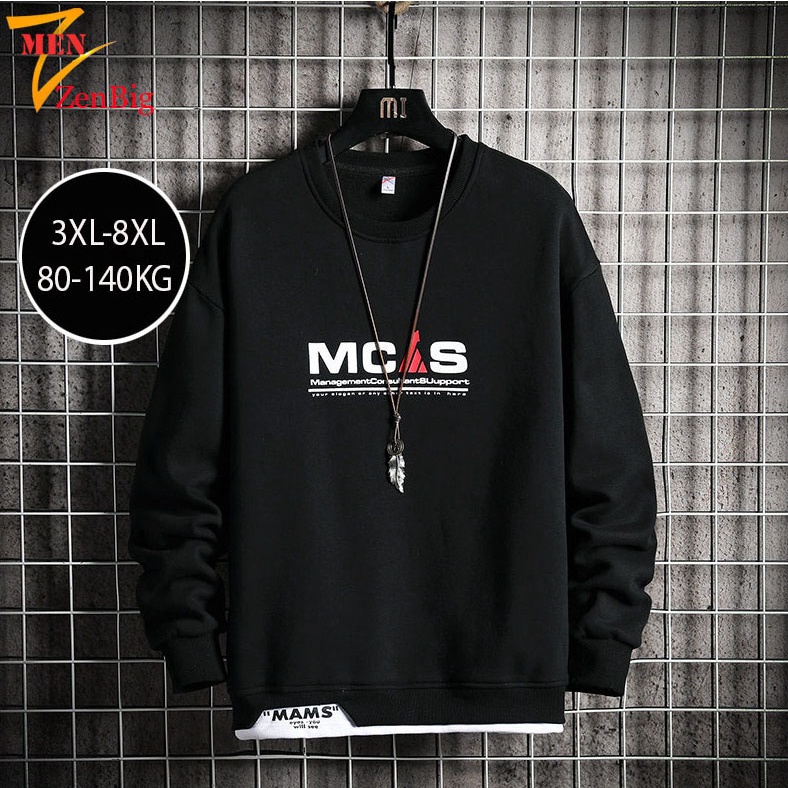Áo nỉ thu đông nam ZENBIG dài tay big size dành cho người mập ngươi béo - Phong cách Hàn Quốc