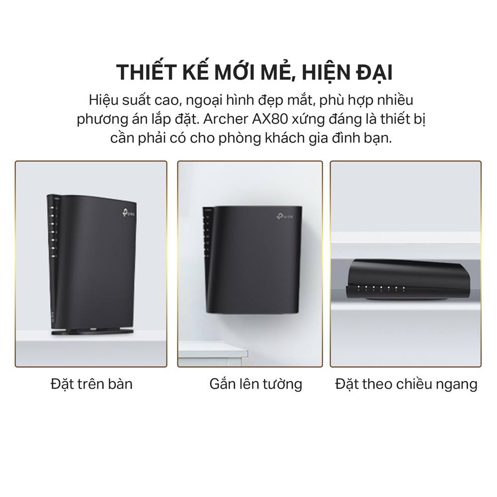 [Hỏa Tốc] Bộ Phát Wifi TP-Link Archer AX80 8 Luồng Với Cổng 2.5G AX6000