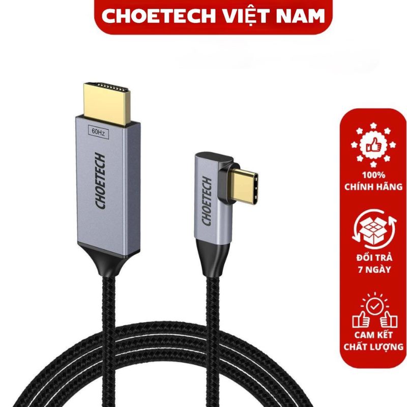 Cáp Bện XCH-1803 USB C Sang HDMI CHOETECH 4K@60Hz