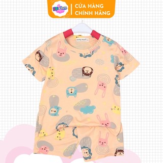 Bộ cộc tay bé trai bé gái - Bộ cộc tay Minky mom họa tiết Đám Mây 6-19kg siêu dễ thương