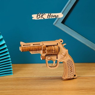 Mô hình lắp ghép 3D Birkeetoys bằng gỗ - Revolver - cắt laser