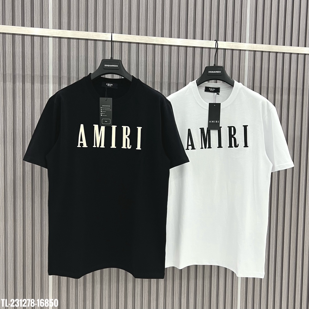 🔥Hot🔥Áo thun Amiri chữ da thiết kế hot trend Nam nữ New 2023