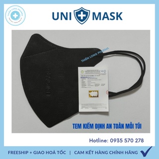 Thùng 100Cái Khẩu trang 5D Uni Mask 3 lớp kháng khuẩn hàng chính hãg côngty