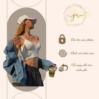 Áo bra khoét lưng sâu có gọng - Ju Boutique