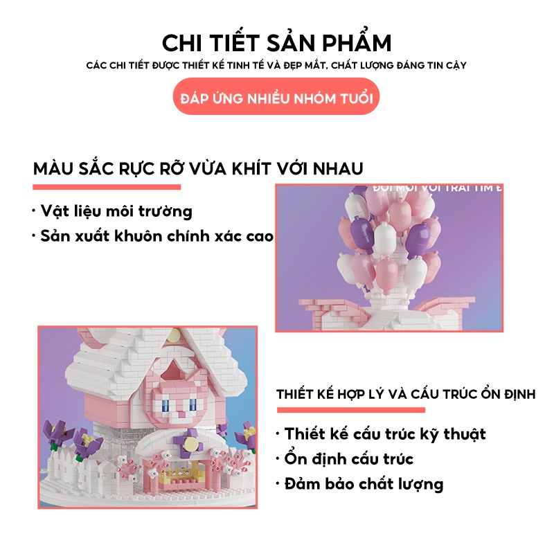 Bộ Đồ Chơi Lắp Ráp M2020 Hình Trái Dâu Tây / Chú Gấu Dễ Thương Cho Bé