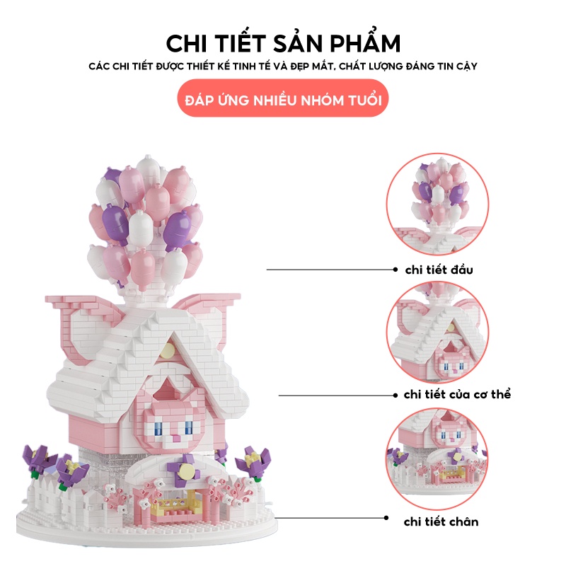 Bộ Đồ Chơi Lắp Ráp M2020 Hình Trái Dâu Tây / Chú Gấu Dễ Thương Cho Bé