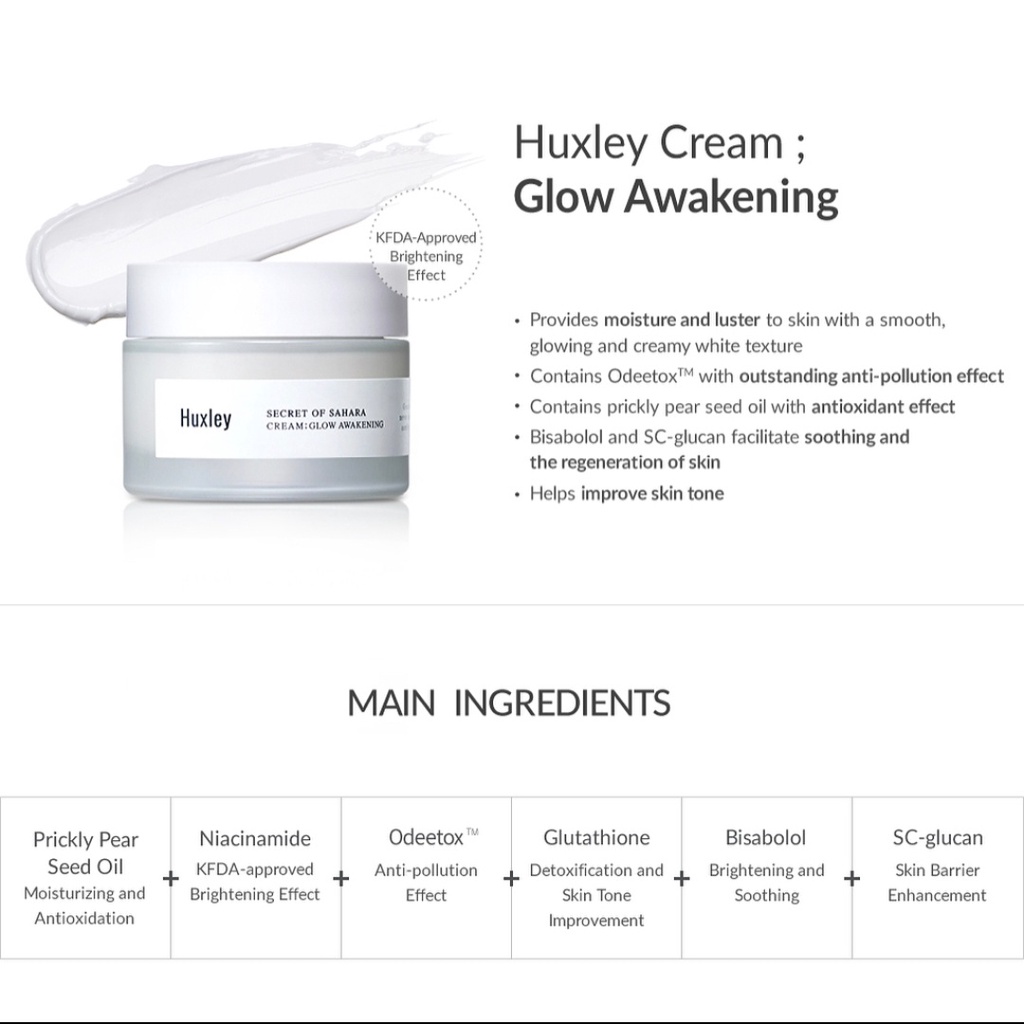 Kem dưỡng Huxley Secret Of Sahara Cream: Glow Awakening 50ml