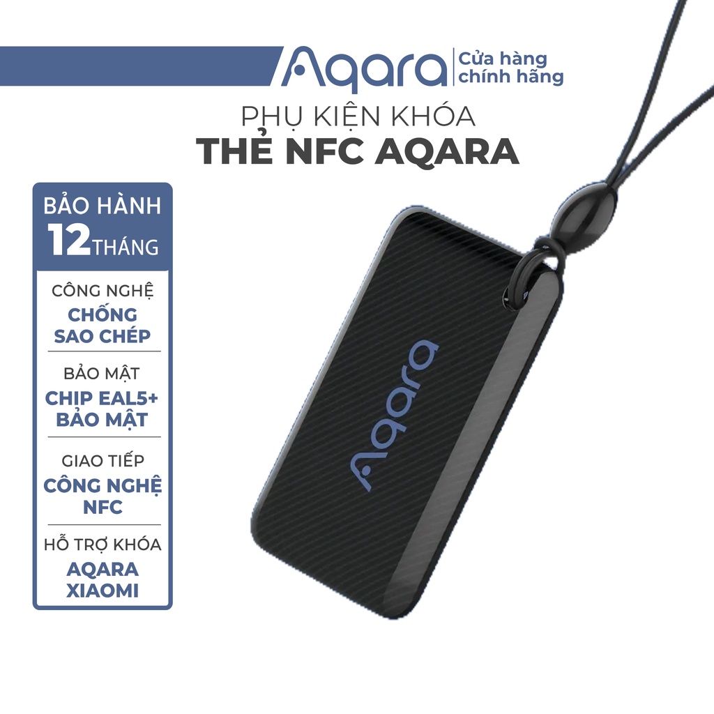 Thẻ NFC Aqara dành cho khóa thông minh Aqara/Xiaomi - Công nghệ EAL5+ chống sao chép thẻ