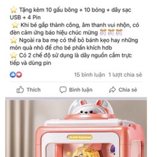 máy gắp thú mini cho trẻ em chơi