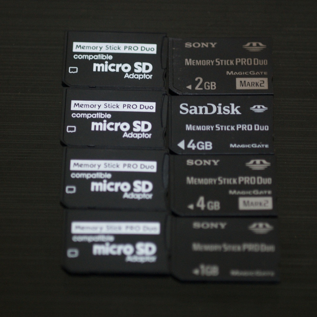 Thẻ nhớ Sony Memory Stick Pro Duo 1GB, 4GB, 8GB