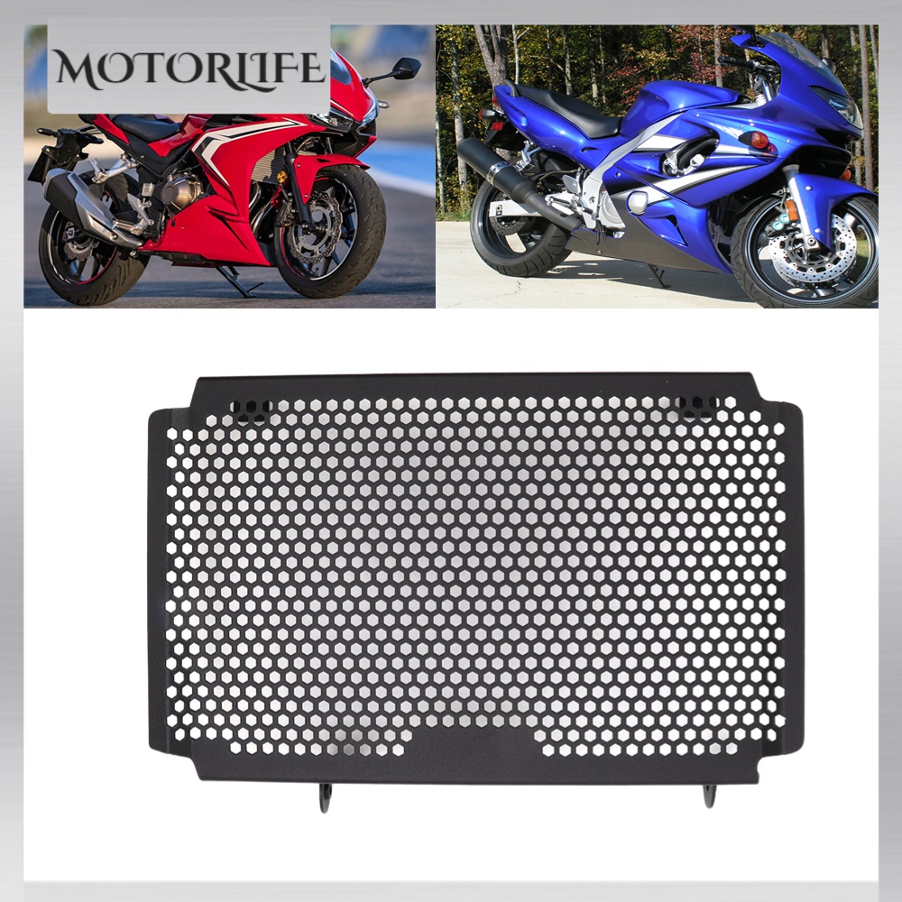 Motorlife Nắp tản nhiệt xe máy Tấm bảo vệ két nước Thay thế bằng thép không gỉ cho CBR500R 2021+