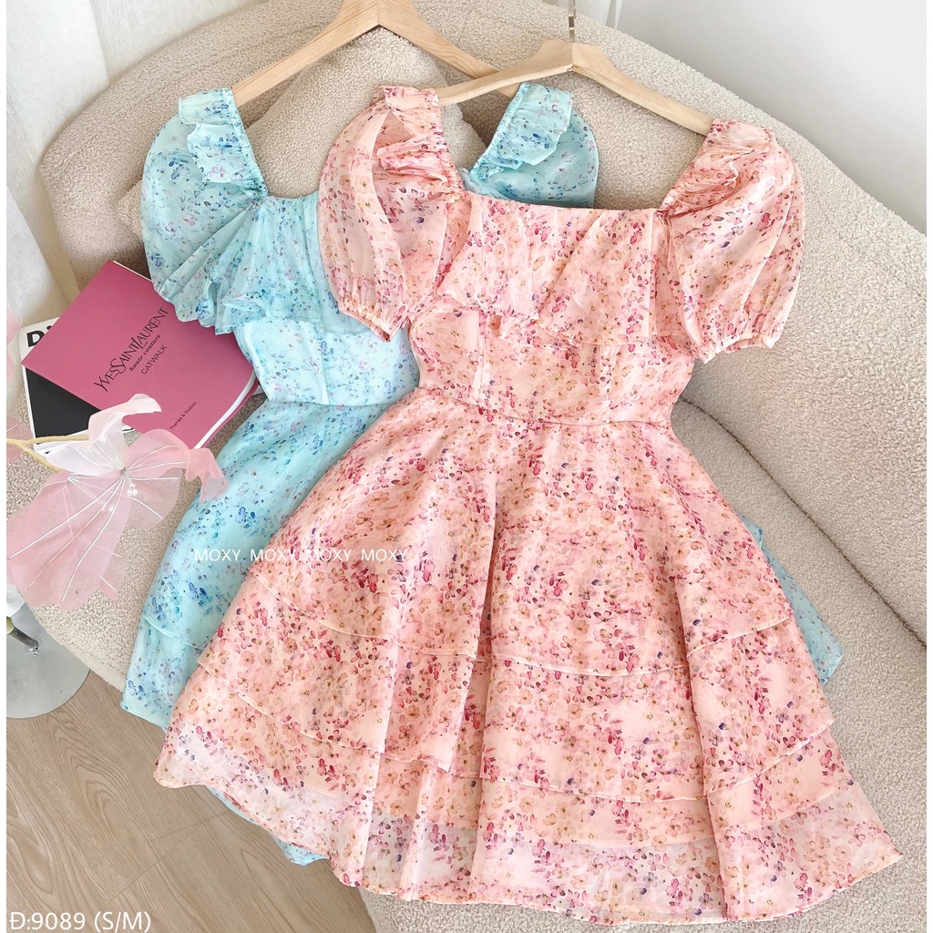 SP009089-Đầm hoa 3 tầng