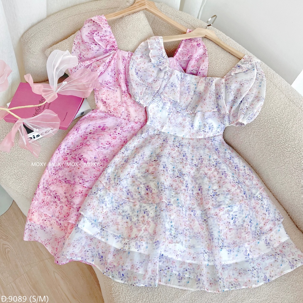 SP009089-Đầm hoa 3 tầng
