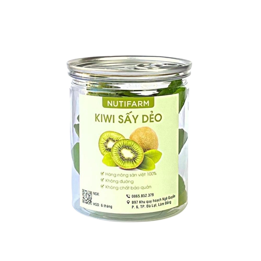Kiwi sấy dẻo 300gr NutiFarm trái cây sấy đặc sản đà lạt