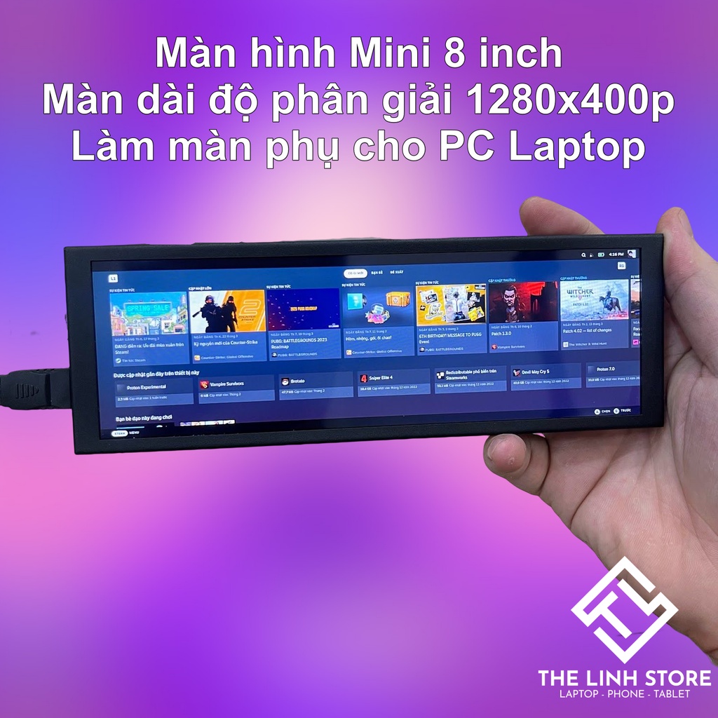 Màn hình mini 8 inch có cảm ứng - Làm màn phụ cho PC Laptop Raspberry pi | BigBuy360 - bigbuy360.vn