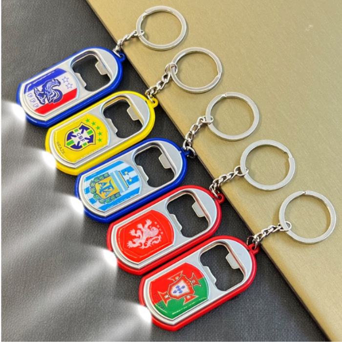 Móc Khóa Mở Bia Có Đèn Các Đội Bóng Trên Thế Giới