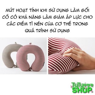 Gối kê cổ Memory Foam Stripe Lock&Lock LTZ851