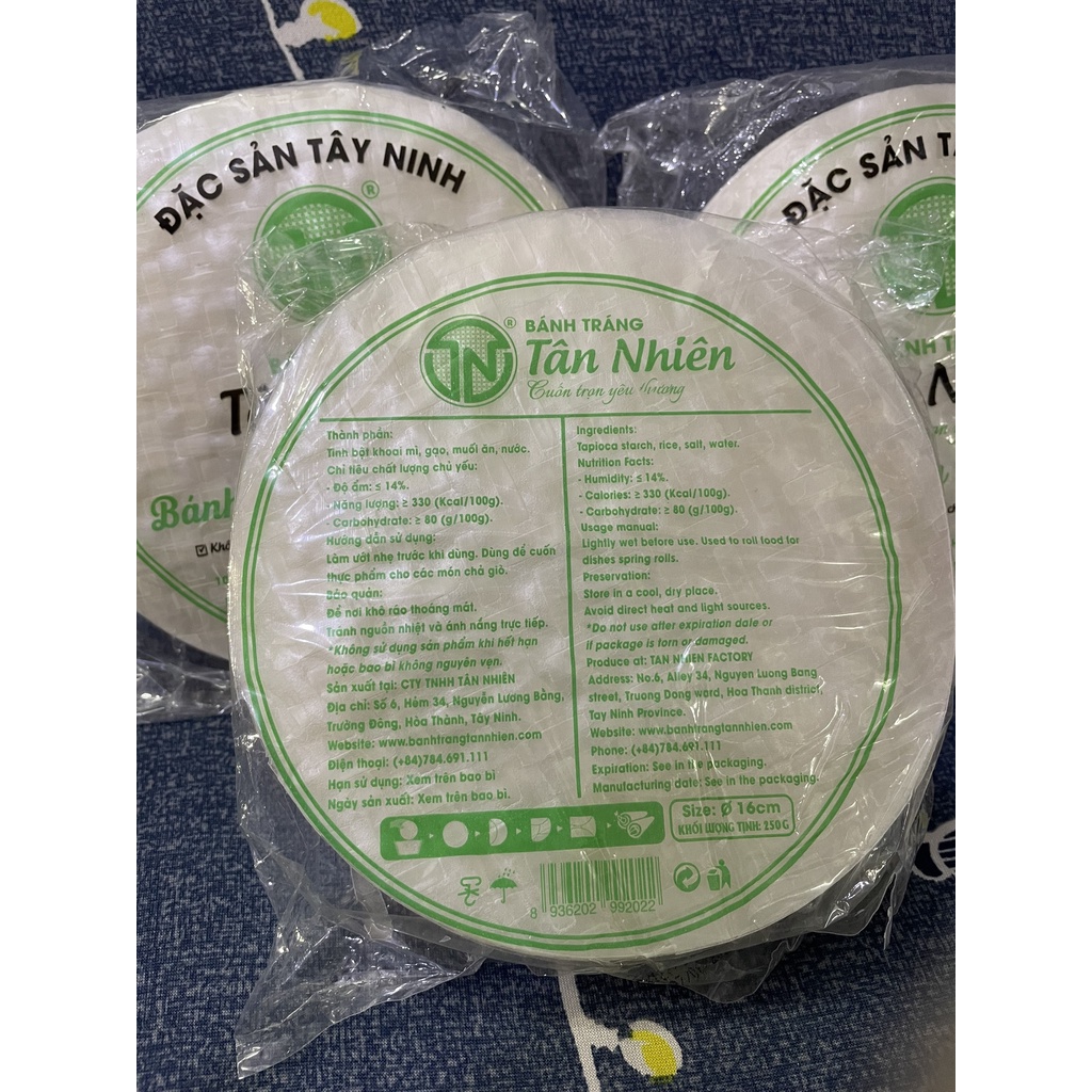Bánh tráng cuốn chả giò Tân Nhiên 250g