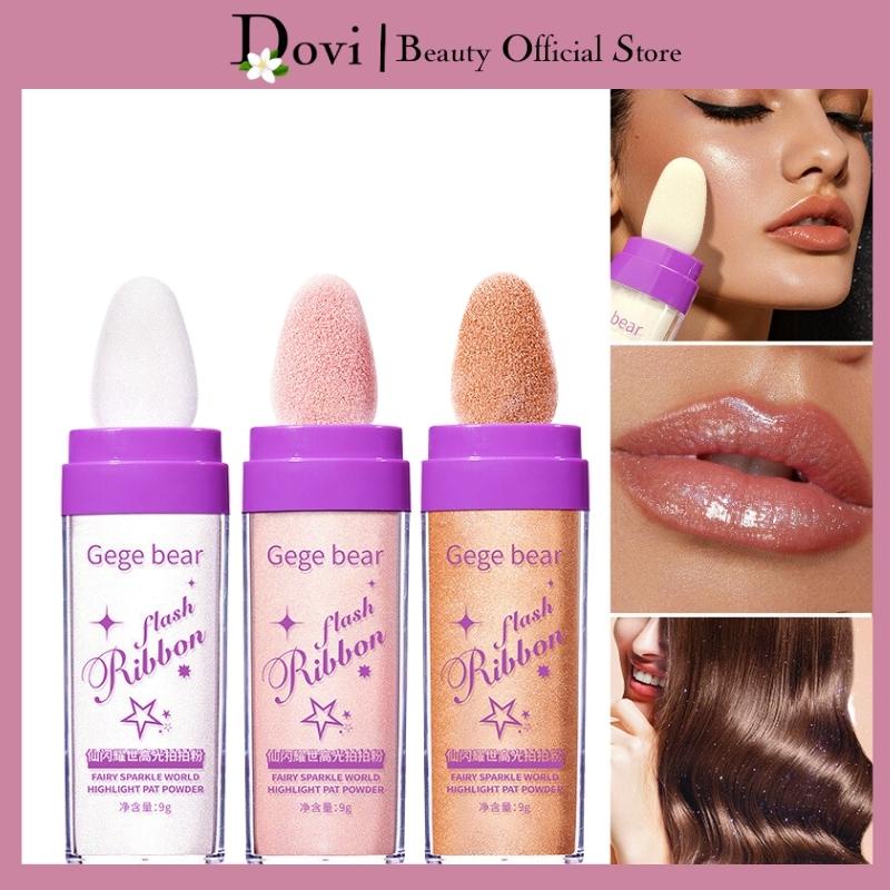 Phấn Bắt Sáng Nhũ Highlight GEGE BEAR Trang Điểm Nổi Bật Có Độ Bóng Cao Tăng Hiệu Ứng Ba Chiều Tự Nhiên Dạng Thỏi