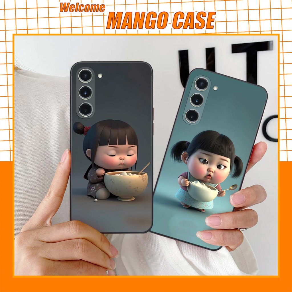 Ốp lưng Samsung SS S23 / S23 Plus / Ultra hình cô bé béo, mập xinh, cute đáng yêu