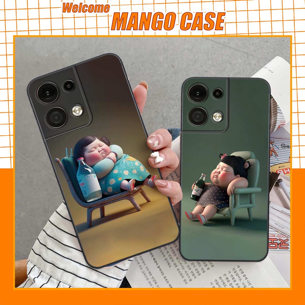 Ốp lưng Oppo Reno 8 / Reno8 5G/ Reno8z hình cô bé béo, mập xinh, cute đáng yêu