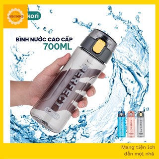 Bình nước lock&lock 700 ml Nhựa Việt Nhật, bình nước thể thao, học sinh, văn phòng, dã ngoại dung tích 700ml