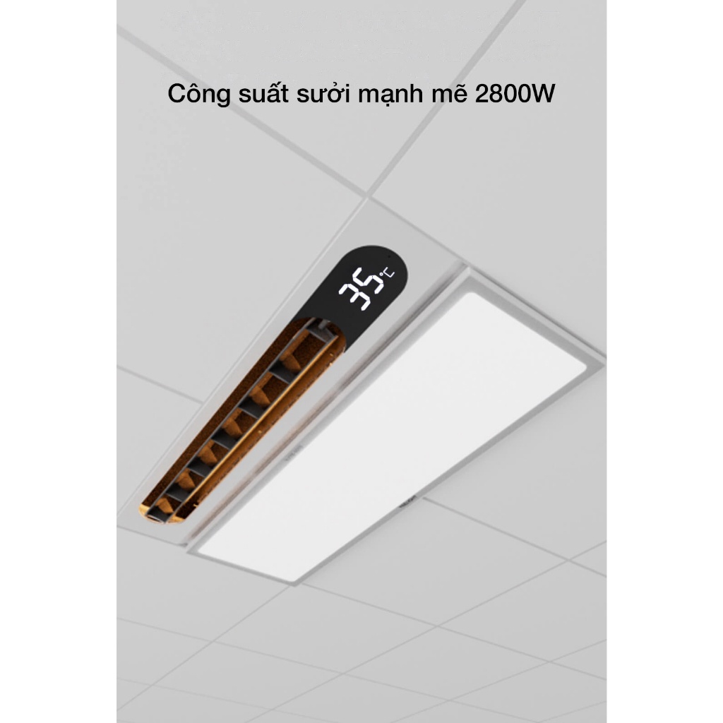 Đèn sưởi nhà tắm thông minh 8 trong 1 Yeelight Smart Bath Heater YLYB005/YLYYB-0010 , bản có remote LCD