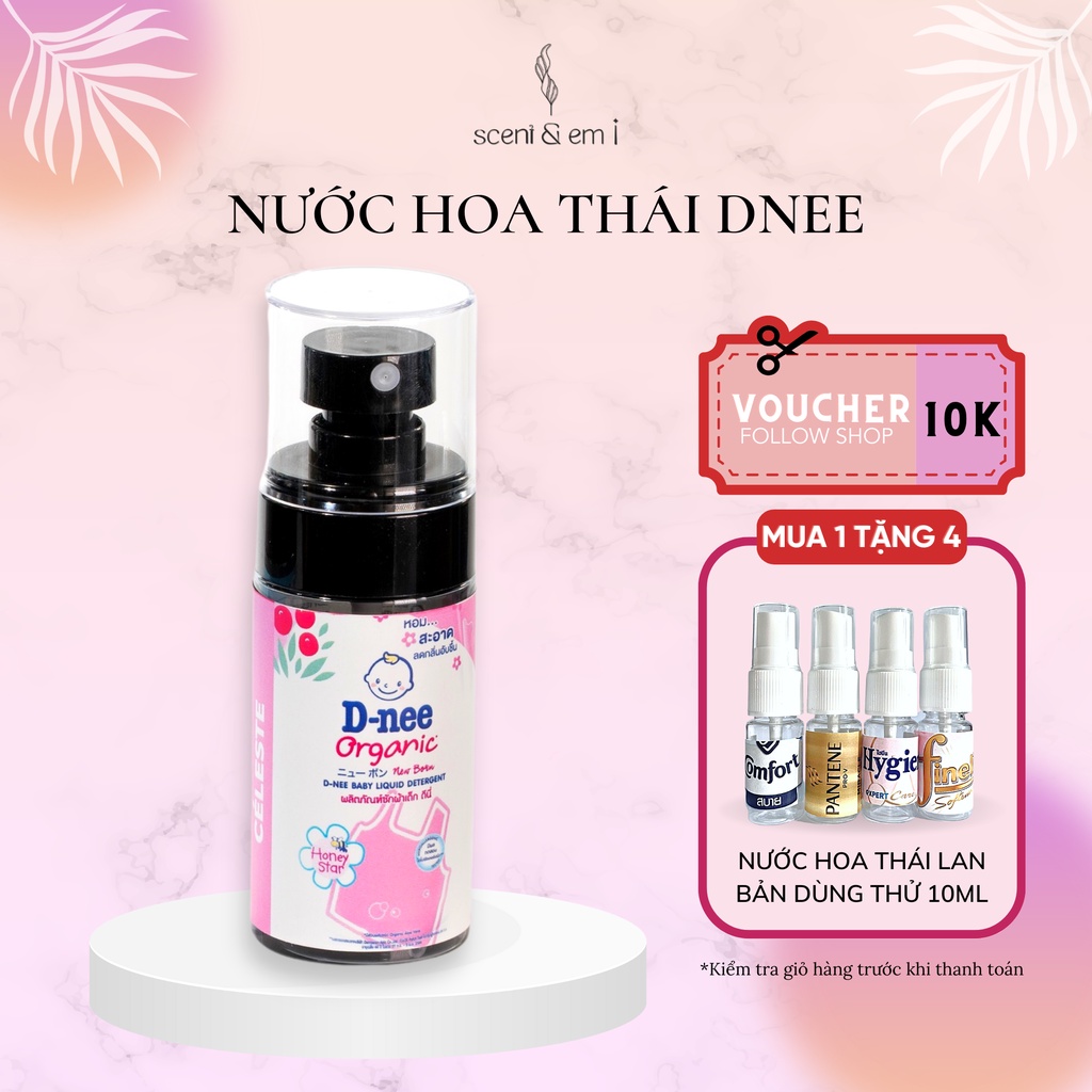 Nước Hoa Thái Lan Dnee Chính Hãng Lưu Hương 10H, Xịt Thơm Quần Áo Thơm Siêu Cấp Dung Tích 60Ml - Scent & Em!