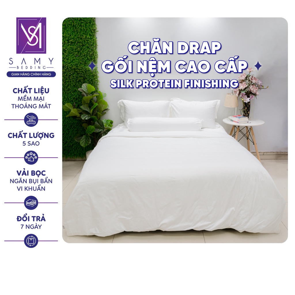 Bộ Chăn DRAP KING SAMY BEDDING Cao Cấp 5 Sao Quốc Tế Mềm Mại Và Sang Trọng