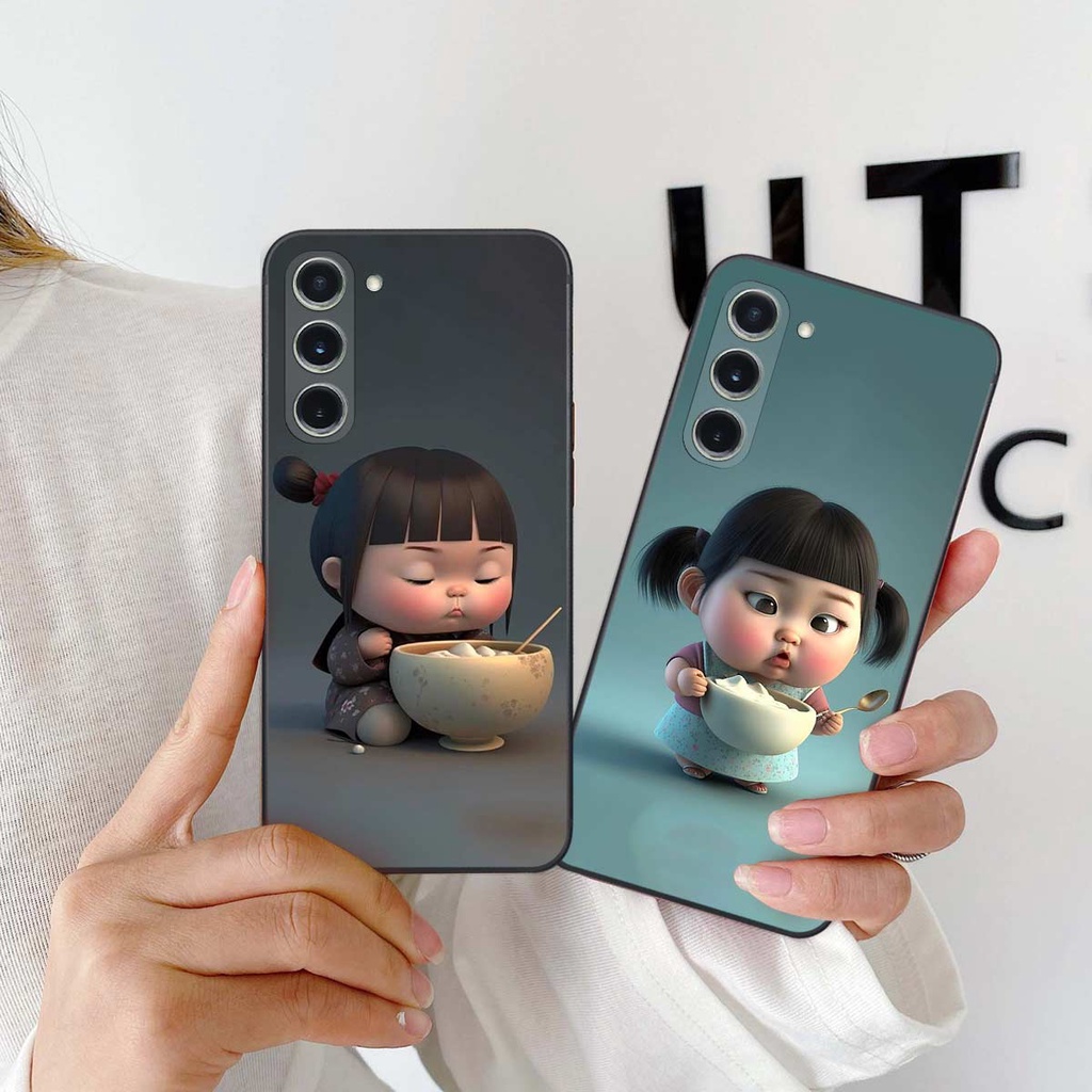 Ốp lưng Samsung SS S23 / S23 Plus / Ultra hình cô bé béo, mập xinh, cute đáng yêu