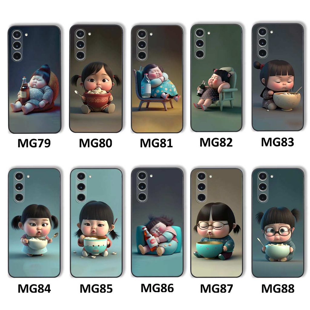 Ốp lưng Samsung SS S23 / S23 Plus / Ultra hình cô bé béo, mập xinh, cute đáng yêu