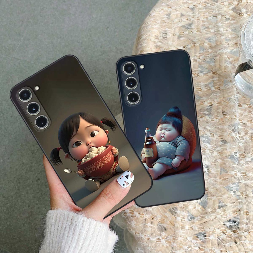 Ốp lưng Samsung SS S23 / S23 Plus / Ultra hình cô bé béo, mập xinh, cute đáng yêu