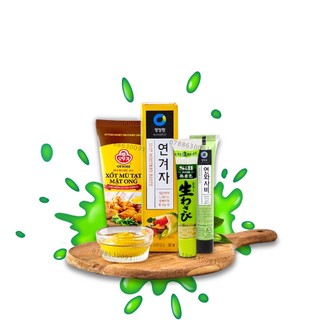 Mù tạt hàn quốc tuýp xanh/vàng dạng 35g