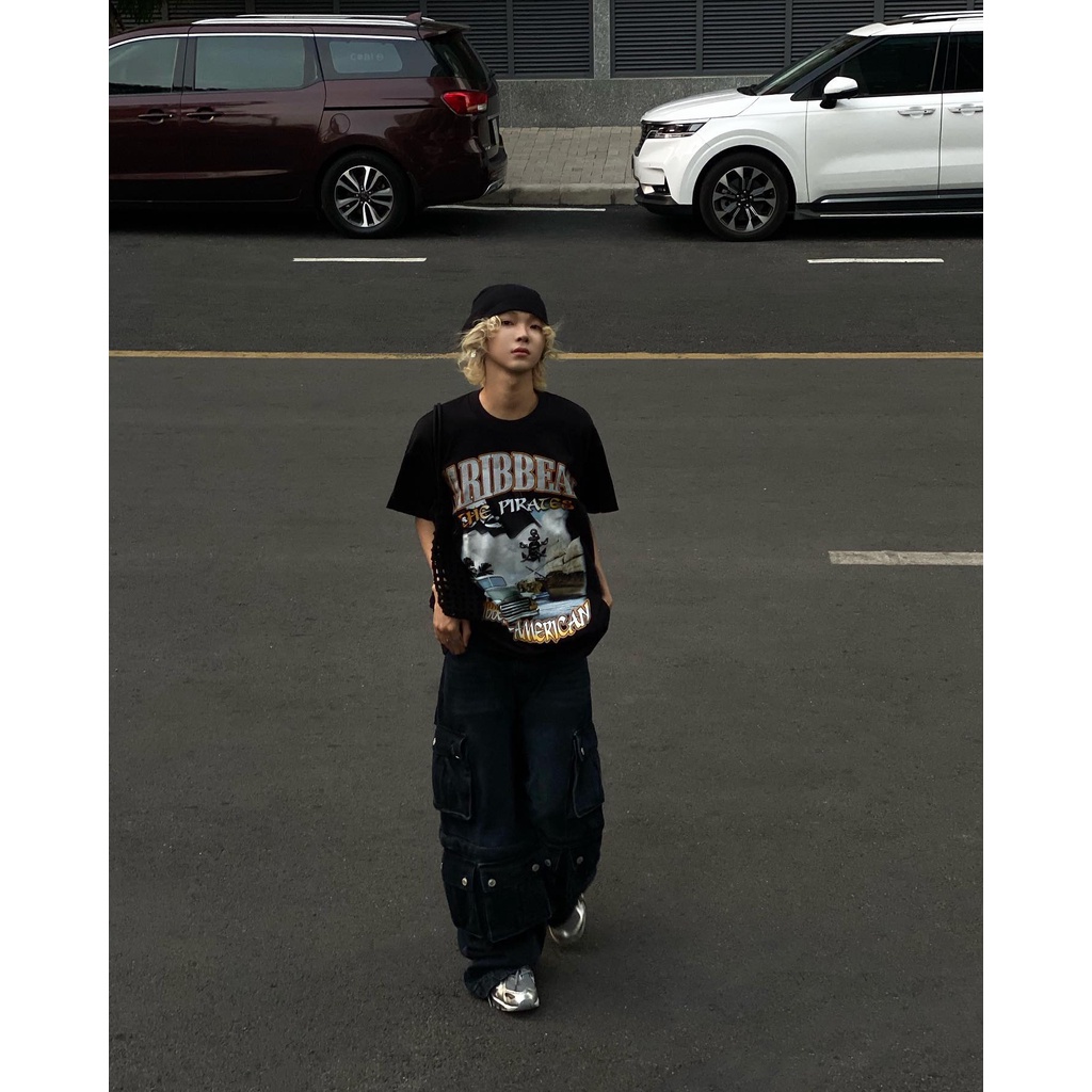 Áo thun CARIBEAN Basic Tee phông nam nữ tay lỡ