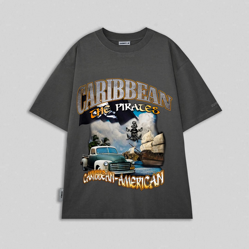 Áo thun CARIBEAN Basic Tee phông nam nữ tay lỡ