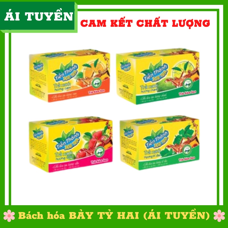Trà hòa tan cam, dâu, chanh, bí đao, dứa sữa Tiến Thành hộp 240g ( 24 gói x 10gr)