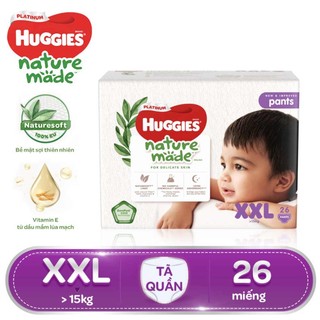 Thanh lý tã quần huggies platinum nature made xxl26 date 2/2024