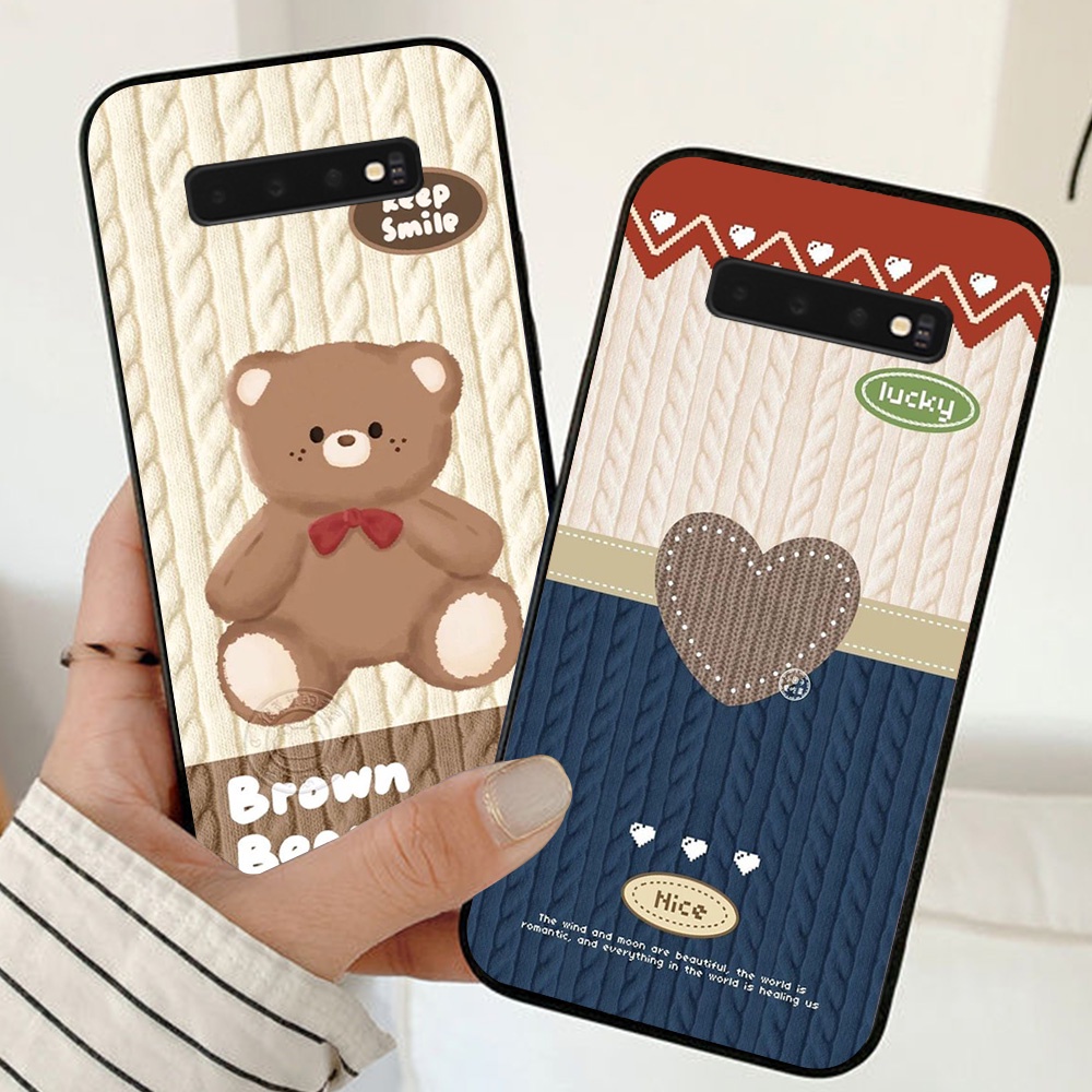 Ốp lưng Samsung s10 / ss s10 5g / ss s10 plus / ss s10+ in hình gấu bear ấm áp