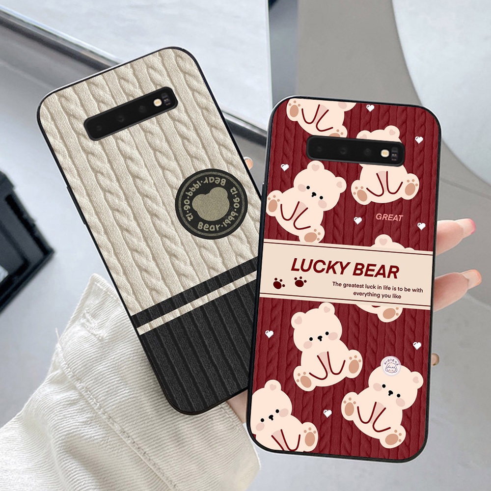 Ốp lưng Samsung s10 / ss s10 5g / ss s10 plus / ss s10+ in hình gấu bear ấm áp