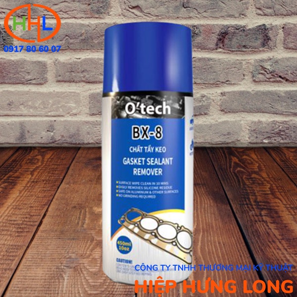Bình Xịt Tẩy Chất Dính Keo Ron Silicone OTECH BX-8 450ml - Gasket Sealant Remover