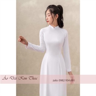 Áo dài học sinh trắng 4 tà hs01