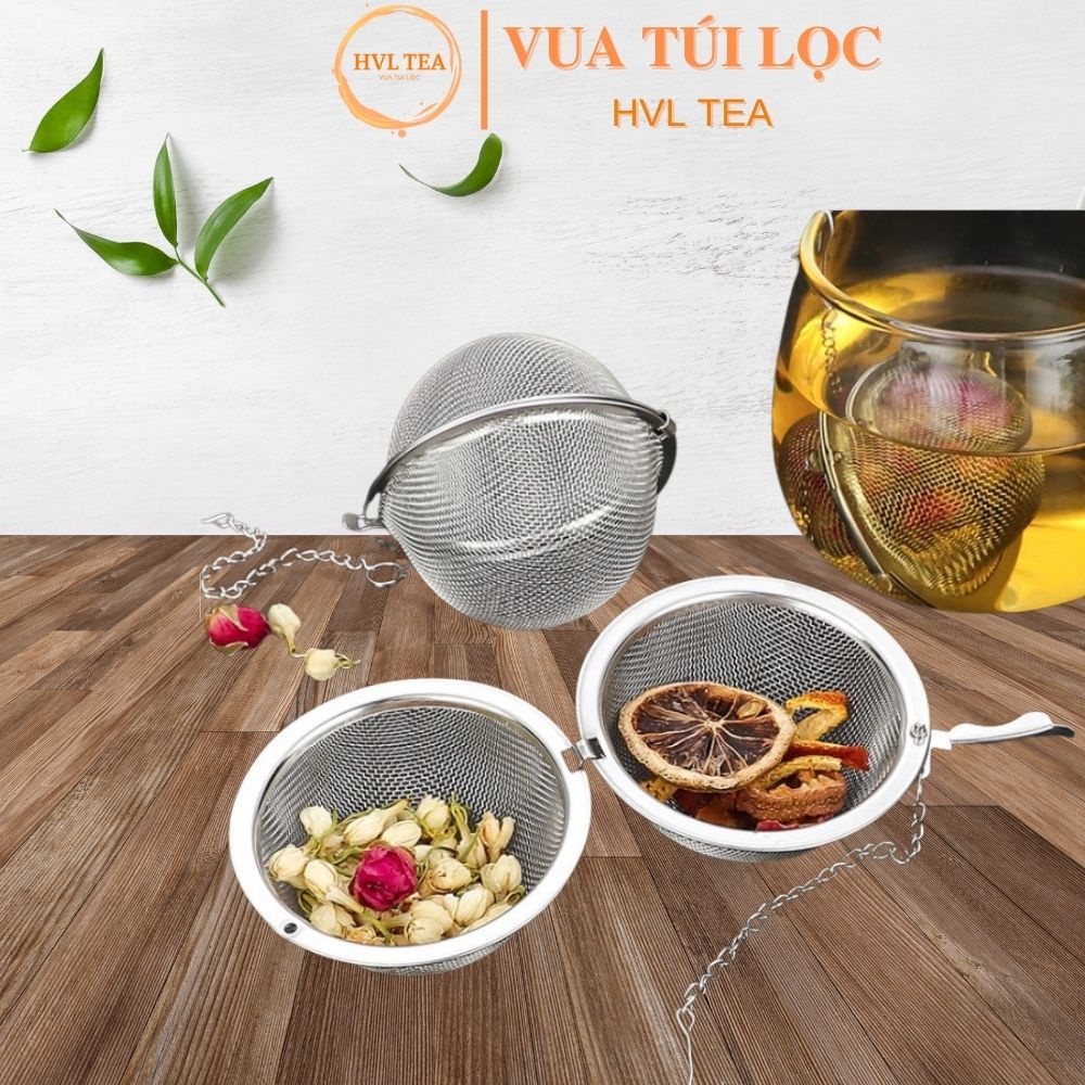 Bóng lọc lưới inox 304, có dây treo, cứng, bền, không gỉ, lọc inox - HVL TEA