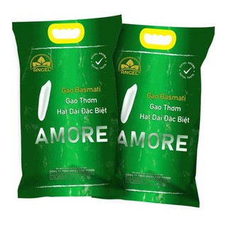 Combo gạo amore basmati 5kg + 5kg angel foods
