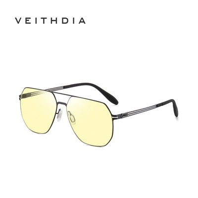 Veithdia Kính Râm Nylon Không Gọng Khóa Cài Linh Hoạt CP5007-P-Y Cho Nam