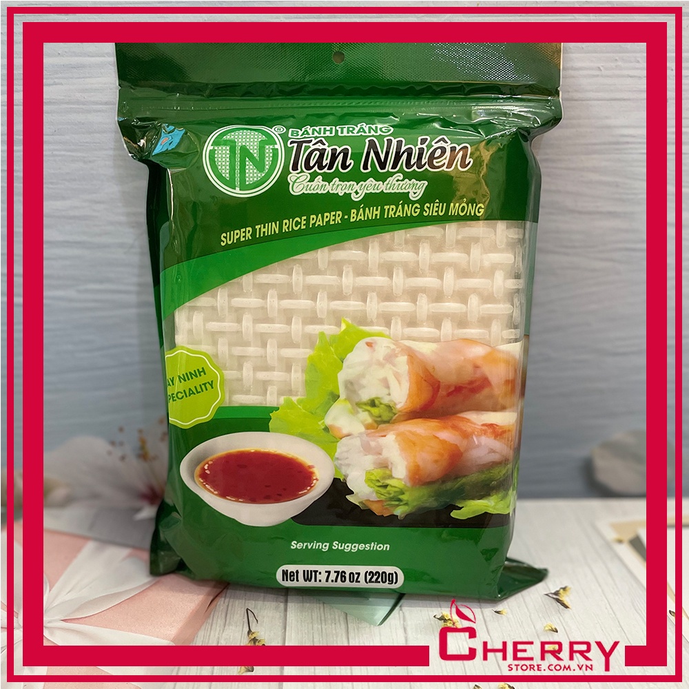 Bánh tráng Tân Nhiên siêu mỏng túi zip 220g