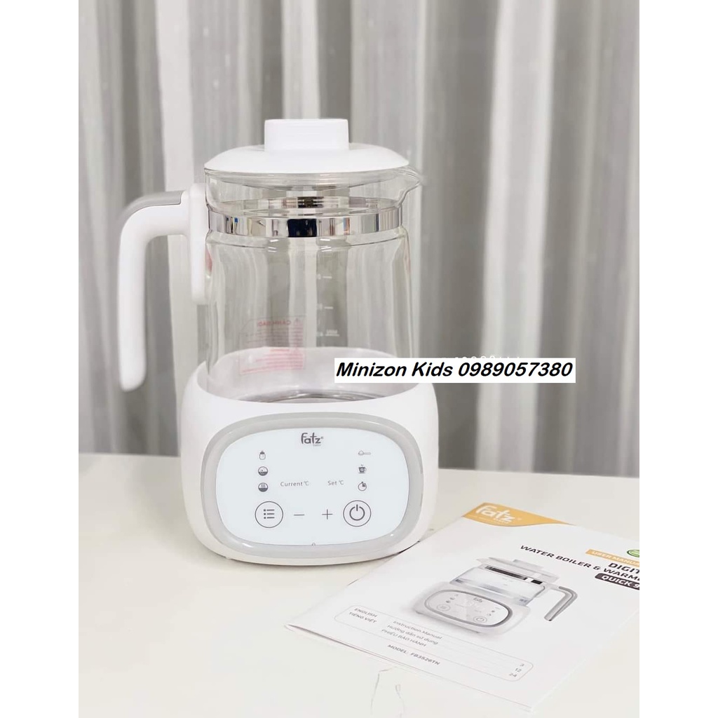 Máy đun nước và hâm nước pha sữa điện tử QUICK 9 Fatzbaby FB3526TN